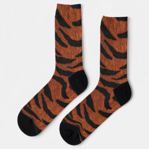 Chaussette Motif Sauvage Rayure de Tigre