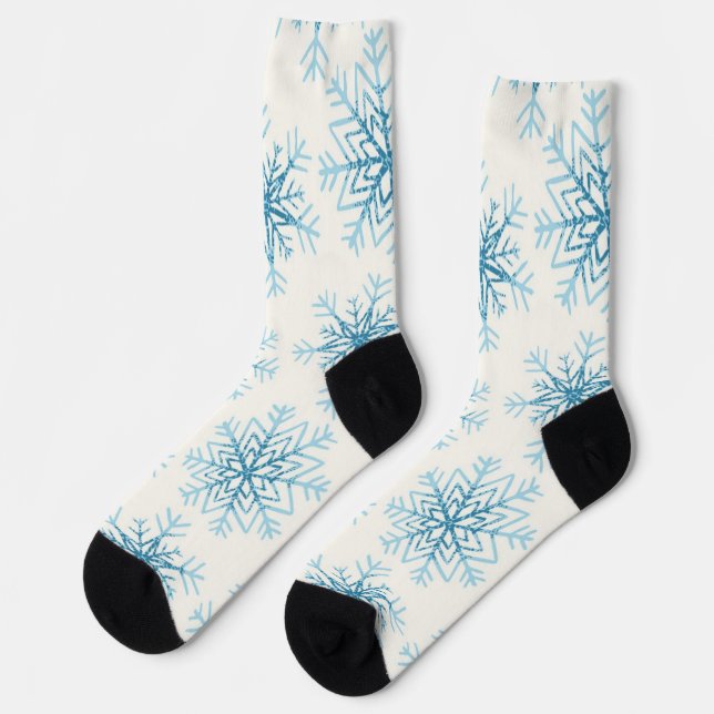Chaussette Motif Snowflake (Gauche)