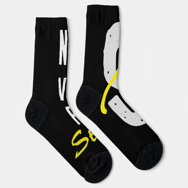 Chaussette Motivational Crew Socks Positive Energy Streetwear (Droite)