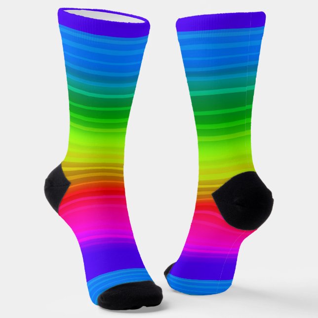 Chaussette Multicolore, arc-en-ciel (Angulaire)