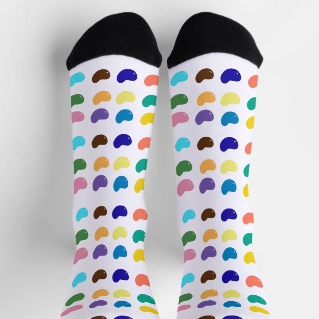 Chaussette Multicouleurs des haricots de gelée (Haut)