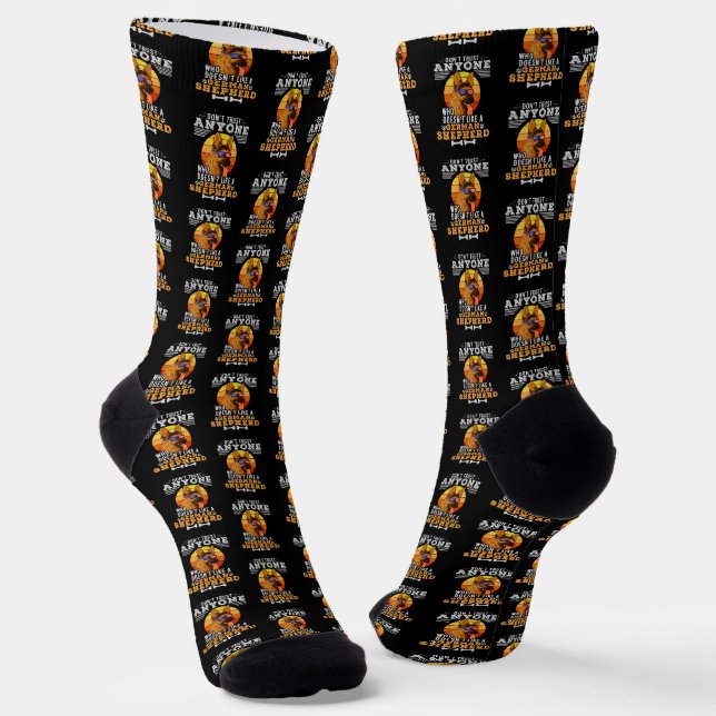 Chaussette Ne faites pas confiance à quiconque n'aime pas un  (Angulaire)