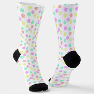 Chaussette Neon Cinq Clove Motif rose, Vert, Jaune, Pêche