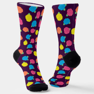 Chaussette Neon Roses