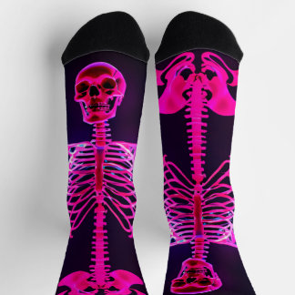 Chaussette Neon Skeleton Socks