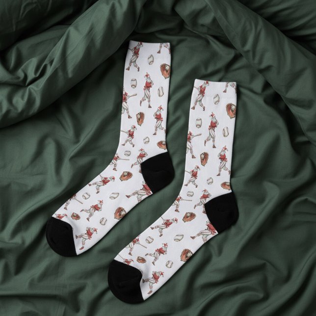 Chaussette Noël de Baseball Père Noël (Créateur téléchargé)