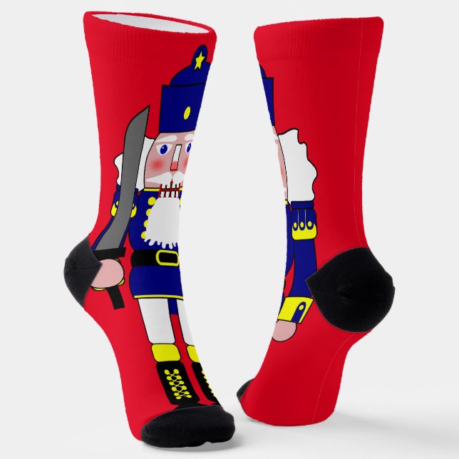 Chaussette Noël des noisettes bleues (Angulaire)