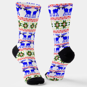 Chaussette Noël des rennes moches