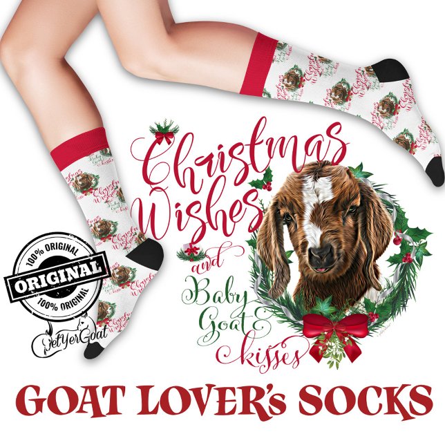 Chaussette Noël Garçon bébé chèvre veut Chaussettes (Créateur téléchargé)
