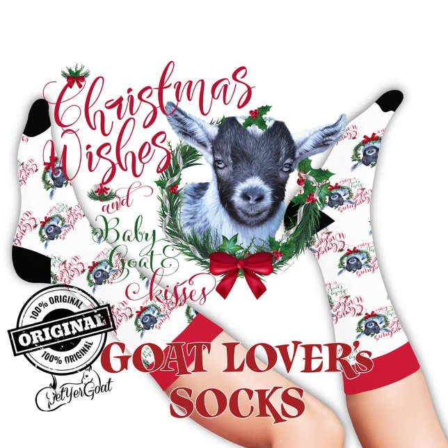 Chaussette Noël Pygmée bébé chèvre veut Chaussettes (Créateur téléchargé)