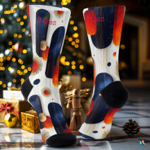 Noël radiant de Starburst avec rouge et bleu