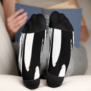 Chaussette Noir et blanc moderne