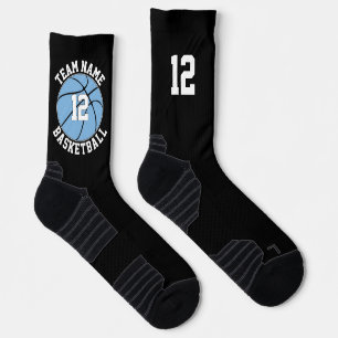 Chaussette Nom et numéro de l'équipe du joueur de basket-ball