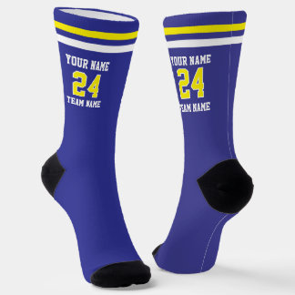 Chaussette Nom Numéro Équipe Sport Personnalisé