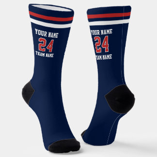 Chaussette Nom Numéro Équipe Sport Personnalisé