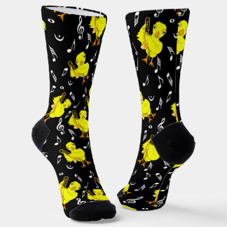 Chaussette Notes de musique Trombone Chick