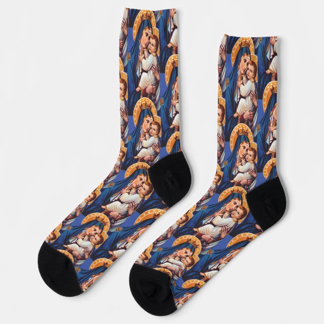 Chaussette Notre-Dame du Mont Carmel (Gauche)