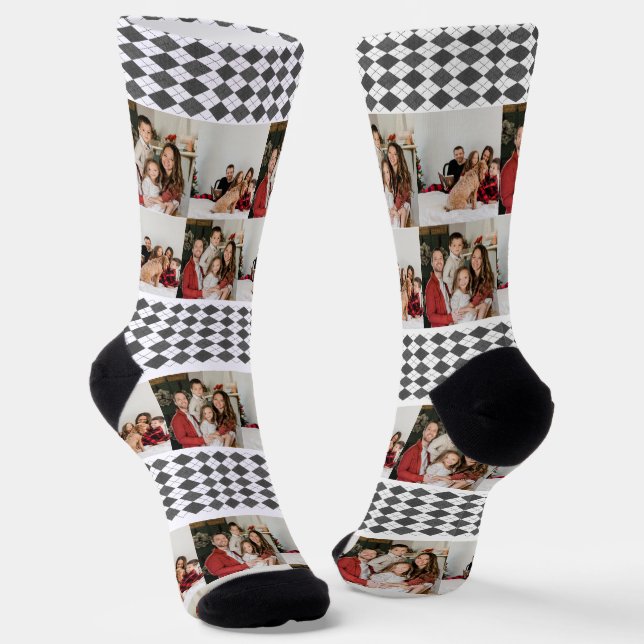 Chaussette Notre premier Noël en tant que Monsieur et Madame  (Angulaire)