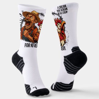 Chaussette Nous crions tous sans raison -