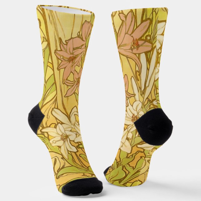 Chaussette Nouvelle Lily flowers (Angulaire)