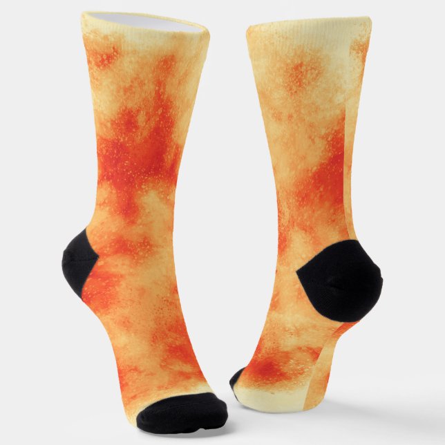 Chaussette Nuage d'orage orange  (Angulaire)