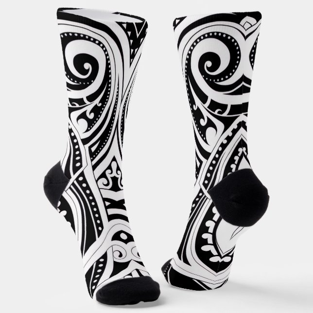 Chaussette NZKULTURE chaussettes unique maori design (Angulaire)