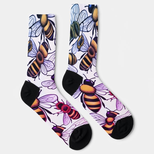 Chaussette Occupé comme une abeille (Droite)