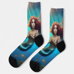 Chaussette "Ocean's Dance : A Mermaid and Dolphins' Journey"