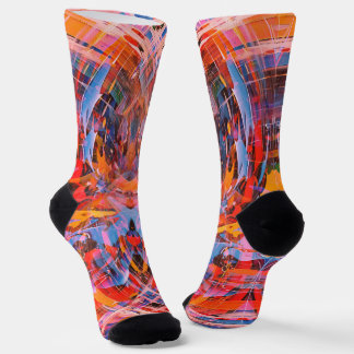 Chaussette Œuvre d'art abstraite mystique fantastique