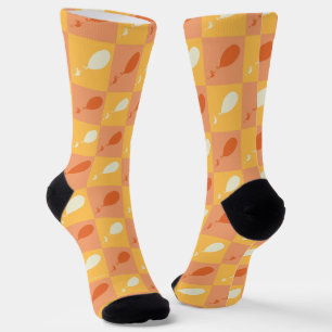 Chaussette Oh, les endroits où tu iras Motif orange