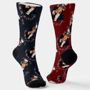 Chaussette Oncle Sam, je veux que vous célébriez comme si c'é