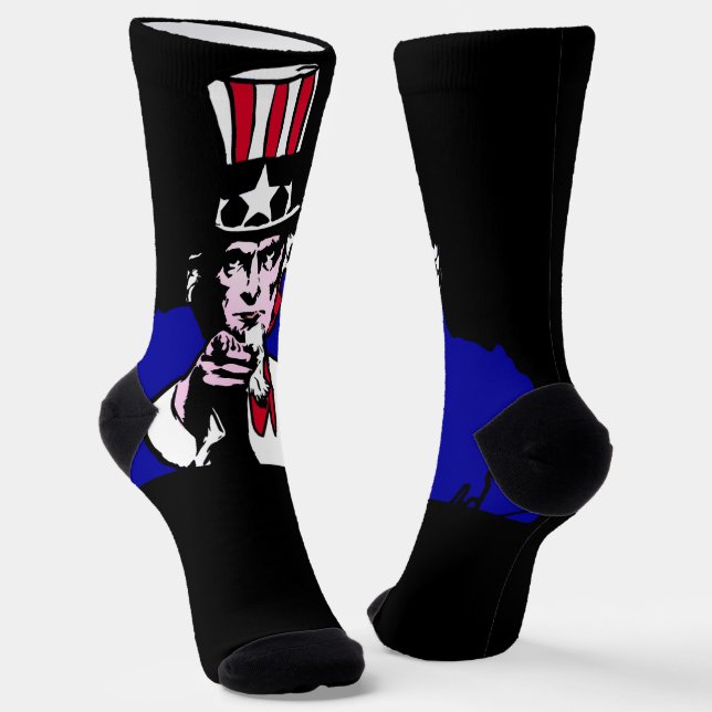 Chaussette Oncle Sam Patriotique (Angulaire)
