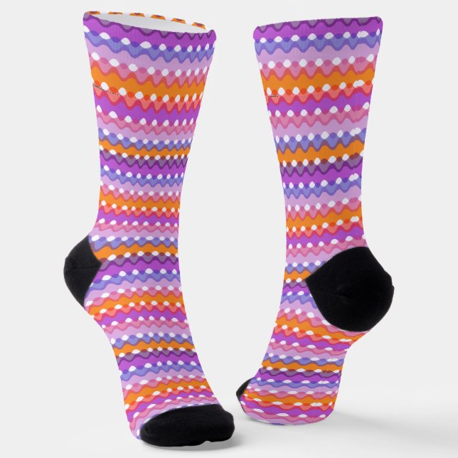 Chaussette Ondes Rétro (Angulaire)