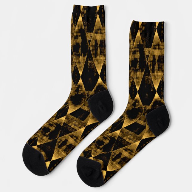 Chaussette Or erratique et diamant noir (Gauche)
