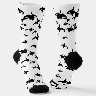 Chaussette Orca Killers Whales Motif Ocean Imprimer