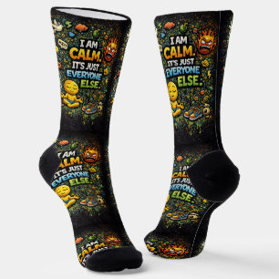 Chaussette Où acheter des chaussettes cool 00336 I Am Calm So