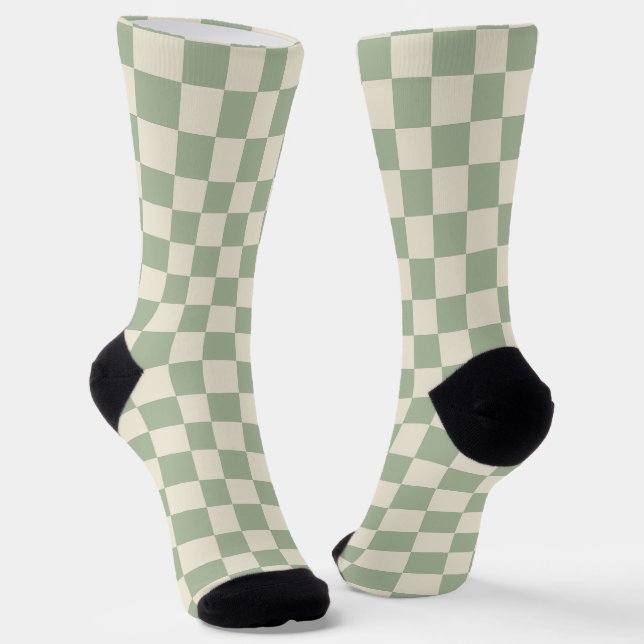 Chaussette Panneau de contrôle blanc vert et blanc désactivé (Angulaire)