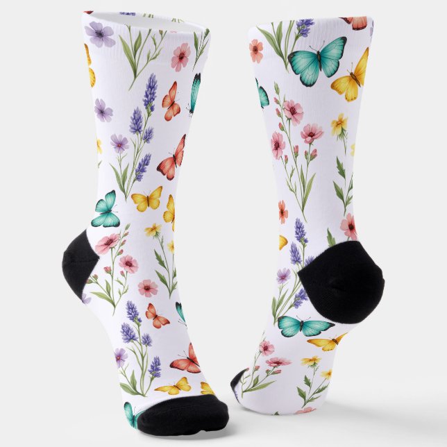 Chaussette Papillon Coloré (Angulaire)