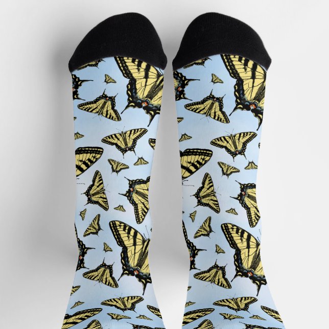 Chaussette Papillons Southwest Yellow Swallowtail Blue Sky (Haut)