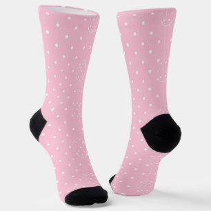 Chaussette Parade rose à pois