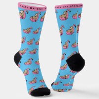 Paresseux drôle motif rose et bleu