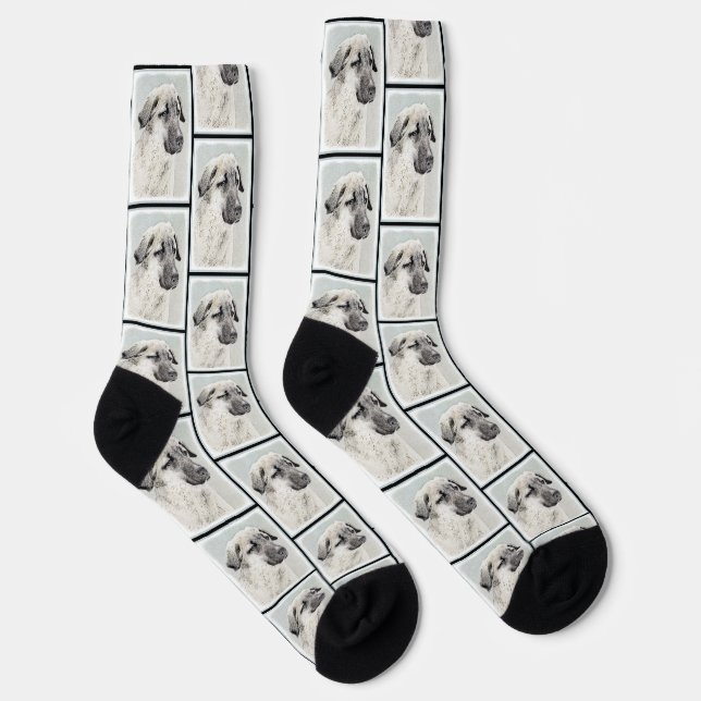 Chaussette Pasteur anatolien Peinture de la Faune de Chien Ar (Droite)