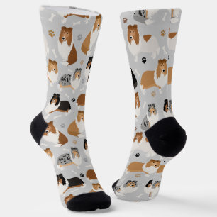 Chaussette Pâtes et chaussettes à os ronds de Collie