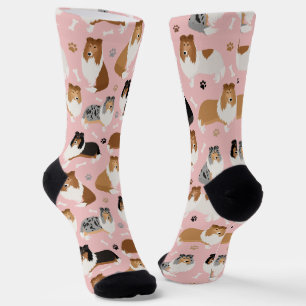 Chaussette Pâtes et os de collie rugueux
