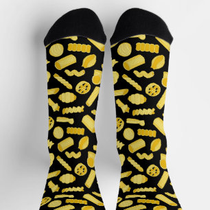 Chaussette Pâtes Formes Alimentaire Italienne Motif