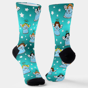 Chaussette Patron d'anges de Noël célestes