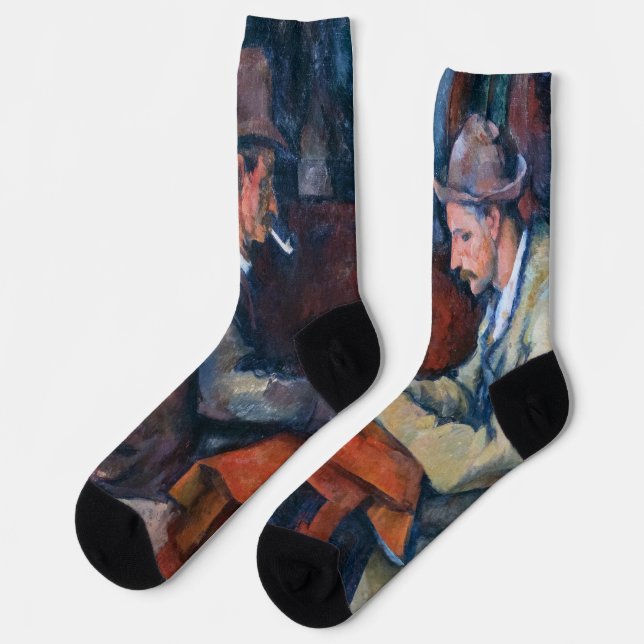 Chaussette Paul Cezanne - Les Joueurs De Cartes (Gauche)