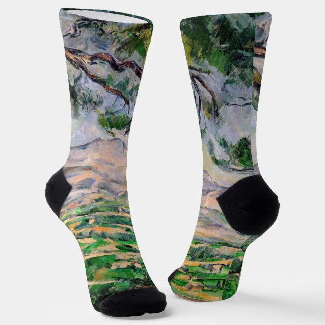 Chaussette Paul Cezanne - Mont Sainte-Victoire et Grand Pin (Angulaire)