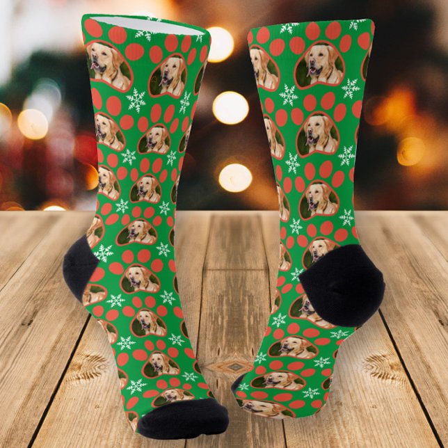 Chaussette Pawprints photo pour animaux de compagnie et floco (Créateur téléchargé)