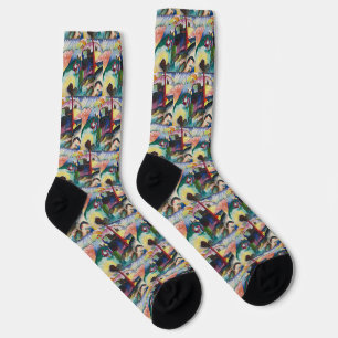 Chaussette Paysage de Vassily Kandinsky avec cheminée d'usine